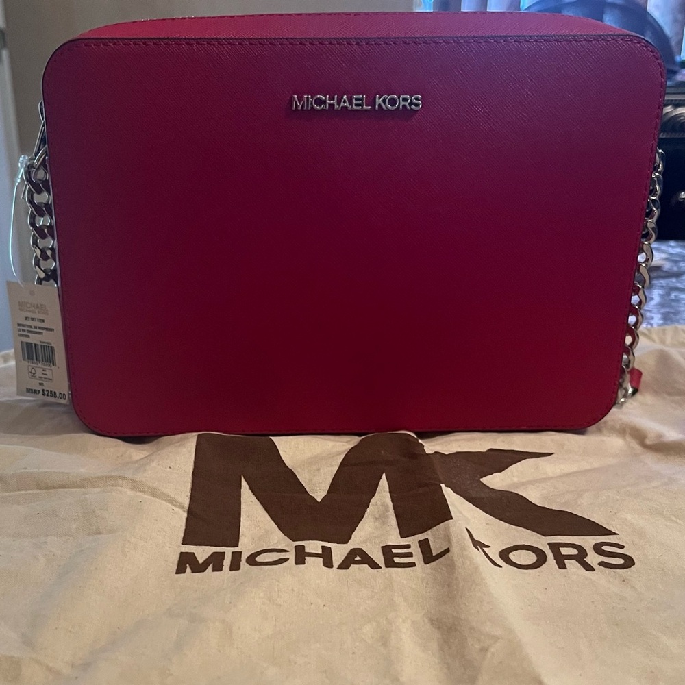 Michael Kors Red Crossbody Bag